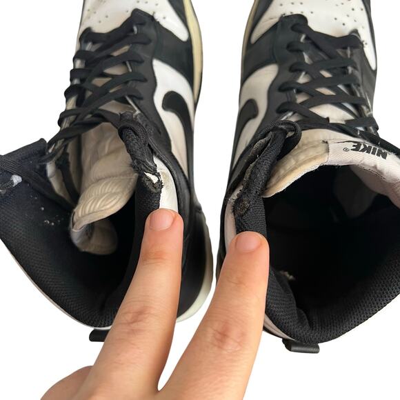 Nike Dunk High Black White DD1399-105 PANDA Size 11 Preowned - Picture 3 of 9